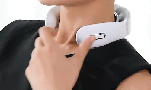 TheraHome Neck Massager gif of woman using it